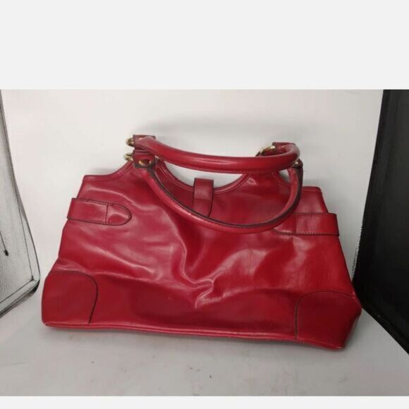 NY and C Red leather handbag‎ - Picture 5 of 8